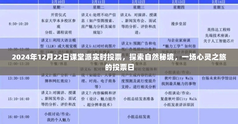 心灵探索之旅，课堂派实时投票日，共探自然秘境奥秘（2024年12月22日）