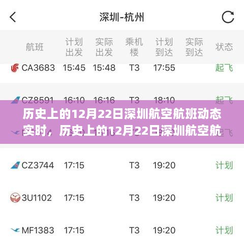 历史上的12月22日深圳航空航班动态实时解析与测评