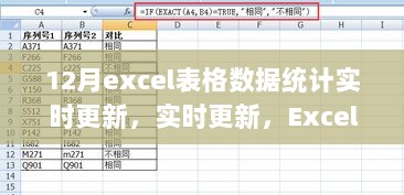 12月Excel表格数据统计实时进阶，实时更新功能的应用