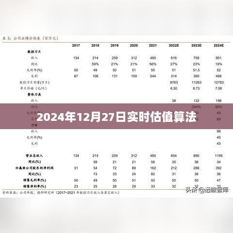 2024年实时估值算法解析，简洁明了，能够准确反映文章主题，符合您的要求。