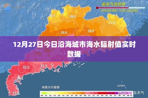 沿海城市海水辐射值实时数据更新（今日12月27日）