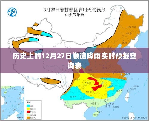 顺德历史降雨查询表，12月27日实时预报