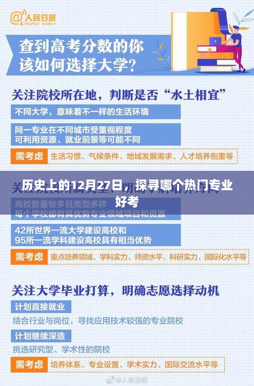 探寻热门专业选择，历史上的十二月二十七日哪些专业值得考？