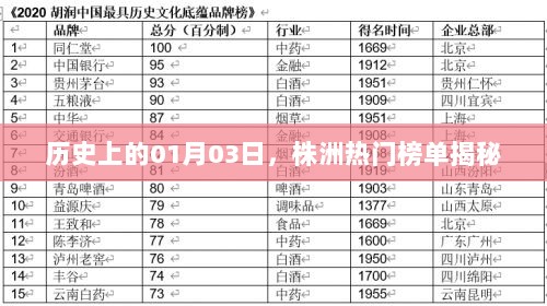 株洲热门榜单揭秘，历史上的1月3日事件回顾