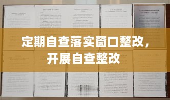 定期自查落实窗口整改，开展自查整改 