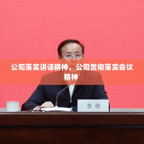 公司落实讲话精神，公司贯彻落实会议精神 