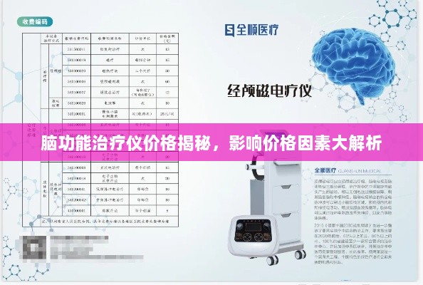 脑功能治疗仪价格揭秘，影响价格因素大解析