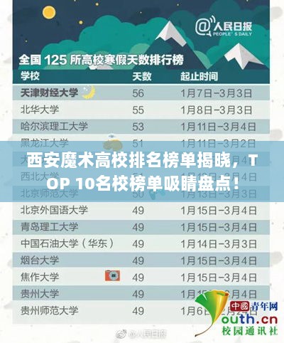 西安魔术高校排名榜单揭晓，TOP 10名校榜单吸睛盘点！