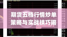 期货五档行情炒单策略与实战技巧揭秘