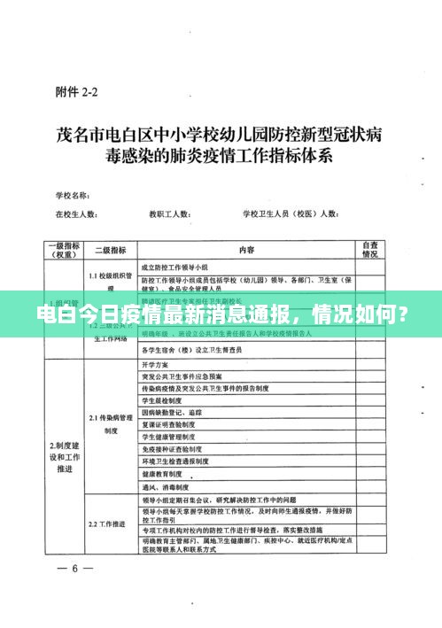 电白今日疫情最新消息通报，情况如何？