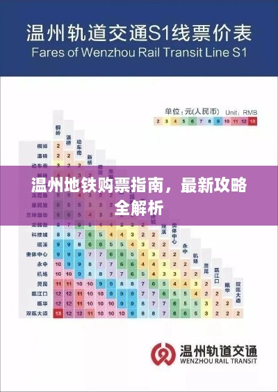 温州地铁购票指南，最新攻略全解析