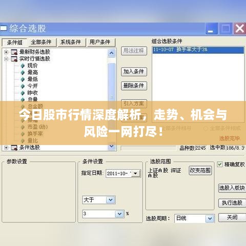 今日股市行情深度解析，走势、机会与风险一网打尽！