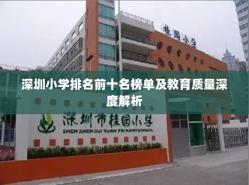 深圳小学排名前十名榜单及教育质量深度解析